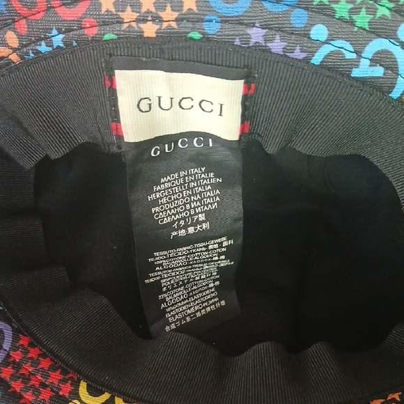 Gucci Multicolor Star Pattern Hat - Picture 3 of 4